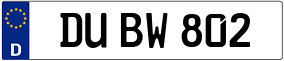 Truck License Plate